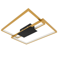 Lustre Plafon Quadrado 45 cm Modaza Soffitto, Dourado