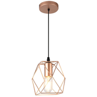 Luminária Pendente Modaza Cielo 40W, Preto e Cobre