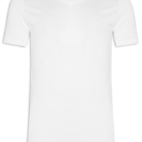 Camiseta Masculina Gola V - Branco