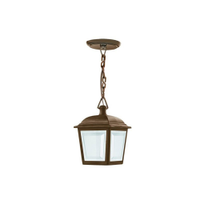 Luminária Pendente Dital Classic 20W, Marrom com Lente Cristal
