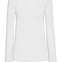 Camiseta Feminina Manga Longa Lisa - Branco