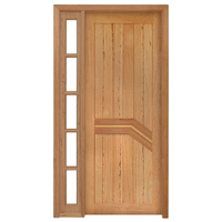 Kit Porta de Madeira Angelim Rondosul P13 Externa, Abertura à Direita 213x119 cm