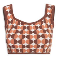 Blusa Feminina Tricot Meia Lua - Marrom