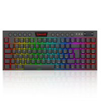 Teclado Mecânico Gamer Redragon Yi Switch Brown RGB C/Fio Preto