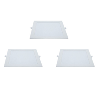 Kit 3 Painéis Plafon LED de Embutir 21,8 cm Modaza Quadrado 18W, Branco 6500K