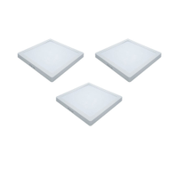 Kit 3 Painéis Plafon LED de Sobrepor 29,4 cm Modaza Quadrado 24W, Branco 6500K