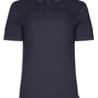 Polo Masculina Manga Curta Logo Bordado Pallas Regular fit - Azul
