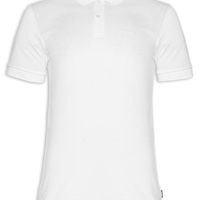 Polo Masculina Manga Curta Logo Bordado Pallas Regular fit - Branco