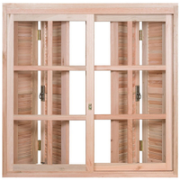 Janela de Madeira Eucalipto Rondosul Veneziana EWK370 Quadriculada, 180 x 120 cm