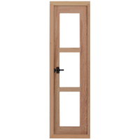 Janela Pivotante Vitrô de Madeira Angelim Rondosul JP63, 40 x 120 cm