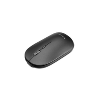 Mouse Wireless Multi Slim Clique Silencioso Bluetooth USB 1600 DPI 4 Botões Preto - MO331