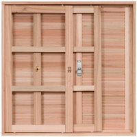 Janela de Madeira Eucalipto Rondosul Veneziana EWK210 100 x 100 cm