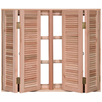 Janela de Madeira Eucalipto Rondosul Veneziana EWK270 120 x 120 cm