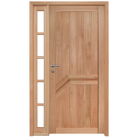Kit Porta de Madeira Eucalipto Rondosul P13 Externa, Abertura à Direita 213x109 cm