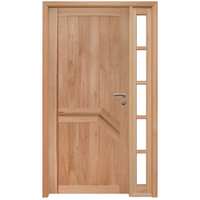 Kit Porta de Madeira Eucalipto Rondosul P13 Externa, Abertura à Esquerda 213x109 cm