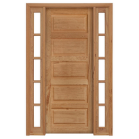 Kit Porta de Madeira Angelim Rondosul P06 Externa, Abertura à Direita 213x144 cm