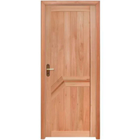 Kit Porta de Madeira Eucalipto Rondosul P13 Externa, Abertura à Esquerda 213x95 cm