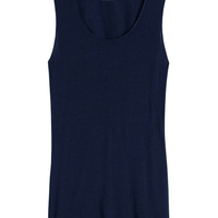 Blusa De Alças Largas Em Modal Cashmere Ultralight - Azul