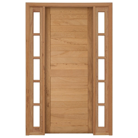 Kit Porta de Madeira Angelim Rondosul P28 Externa, Abertura à Esquerda 213x144 cm