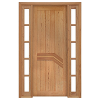 Kit Porta de Madeira Angelim Rondosul P13 Externa, Abertura à Direita 213x134 cm