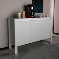 Balcão para Escritório Tecno Mobili ME4147 Branco, 136 cm