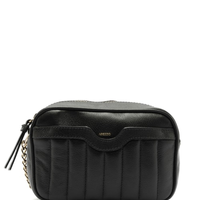 Bolsa Feminina Tiracolo Couro Francine Pequena - Preto