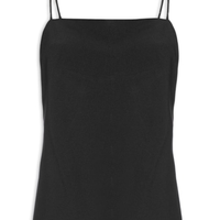 Top De Alcinha De Crepe - Preto
