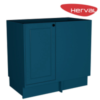 Balcão de Canto 1 Porta Herval Liz, Azul 92,5 cm