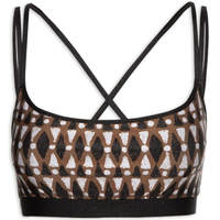 Top Estampado Ladrilho - Marrom