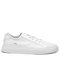 Tênis Feminino Grip Couro Coroa - Branco