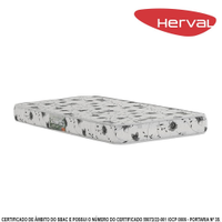 Colchão Solteiro Herval Espuma D23 Sonum, 14x78x188 cm