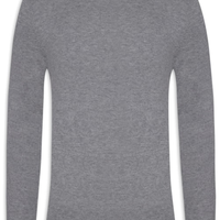 Suéter Masculino Manga Longa Soft Wool - Cinza