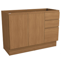 Balcão de Cozinha Kappesberg Ciela 2 Portas e 3 Gavetas, Canela 120 cm