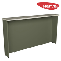 Bancada de Cozinha Herval Liz, Verde e Off White 200 cm