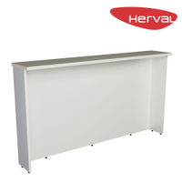 Bancada de Cozinha Herval Liz, Branco e Off White 200 cm