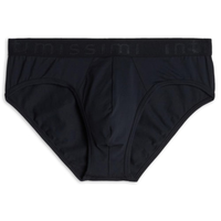 Cueca Slip Em Microfibra Com Logotipo - Azul