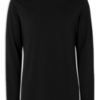 Camiseta De Manga Comprida De Algodão Supima® - Preto