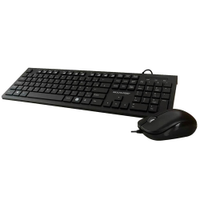 Kit Teclado e Mouse Multilaser USB Preto Multimidia c/ fio - TC240
