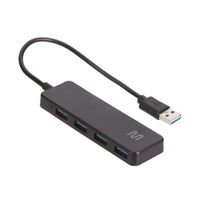 Hub USB 3.0 Multi AC444 4 Portas 5Gbps - Preto