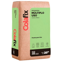 Argamassa Multiplo Uso Colafix, Cinza, 20 Kg