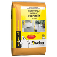 Argamassa Cimentcola Quartzolit ACI Interno, Cinza, 20 Kg
