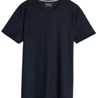 Camiseta De Manga Curta Em Lã Merino Elástica - Azul