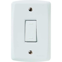 Conjunto Tramontina Lux², 1 Interruptor Paralelo 10A, Vertical, Branco