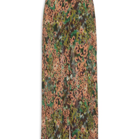 Calça Feminina Ampla Onça Camuflada - Verde