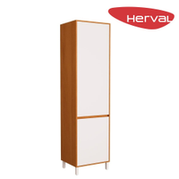 Paneleiro Duplo Herval Roma, Freijó e Branco 60 cm