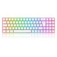 Teclado Mecânico Redragon Zed Pro Switch Brown RGB S/Fio Branco