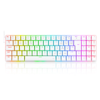 Teclado Mecânico Redragon Ashe Pro Switch Brown RGB C/Fio Branco