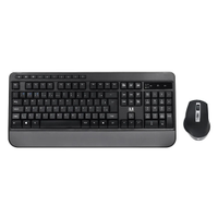Kit Teclado e Mouse Multil Wireless CS1200 Multimídia BT + USB 3200DPI Ajustável Preto - TC301