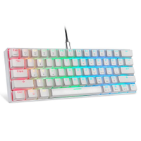 Teclado Mecânico Motospeed Outemu RGB Switch Red C/Fio Branco