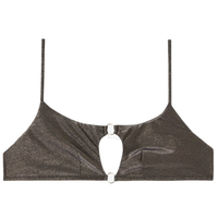 Parte De Cima De Bíquini Top Cut Out Costume Hollywood - Marrom